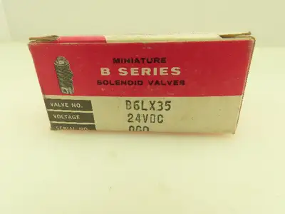 Honeywell Skinner B6LX35 Solenoid Valve 3-Way NO 24VDC 175 PSI 1/8"