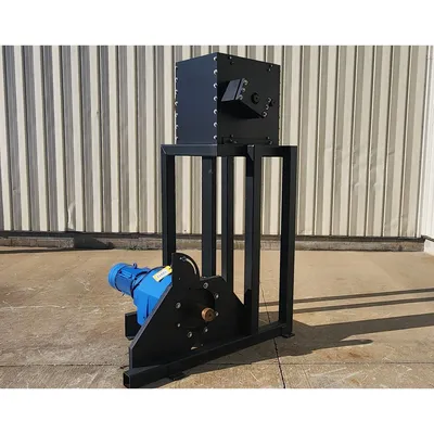 Used 15HP Twin Roll Slow Speed High Shear Shredder 10"dia. X 20"W [PARTS]
