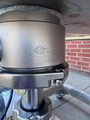 USED ALLEGHENY BRADFORD 174 LITER JACKETED NUTSCHE FILTER / AGITATED DRYER