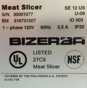 1-0241 Bizerba SE12 US Manual Slicer