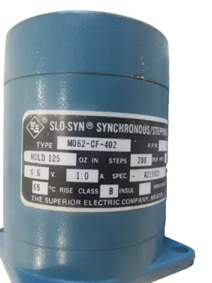 USED SUPERIOR ELECTRIC COMPANY M062-CF-402 SYNCHRONOUS/STEPPING MOTOR MO62CF402