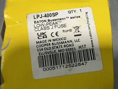Used COOPER BUSSMANN LPJ400SP Fuses Ohio US | HGR 24 #1550048