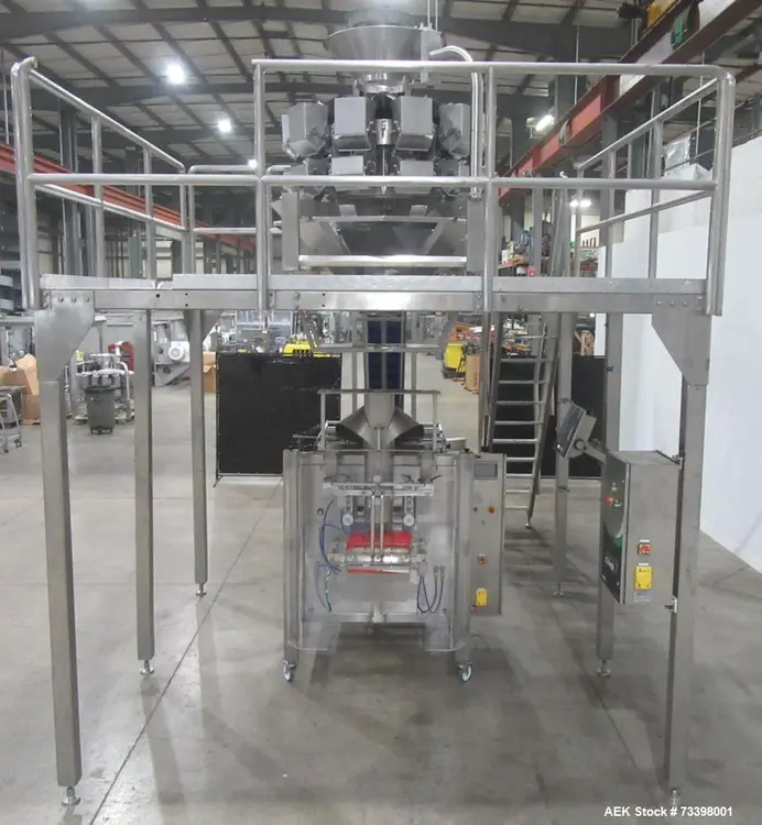 Used WEIGHPACK SYSTEMS XPDIUS 1700 Net Weigh Filler Scale Vertical Form & Fill Illinois US | Aaron Equipment #86747