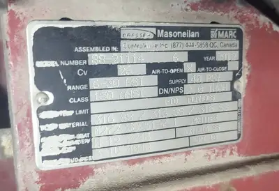 USED 2012 MASONEILAN 88-21114