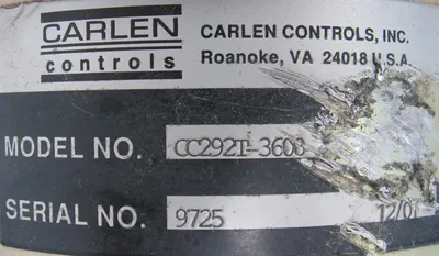 USED CARLEN CONTROLS CC292T-3600 ENCODER CC292T3600