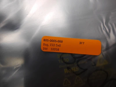 SCS 3M 5X8 10058 ANTISTATIC 1000 SERIES SHIELDING BAG- Pack of 150