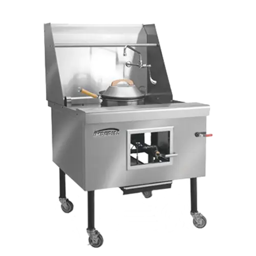 Wok Range, gas, 60", (2) burners, water cooled top,