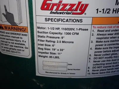 USED GRIZZLY G1028Z
