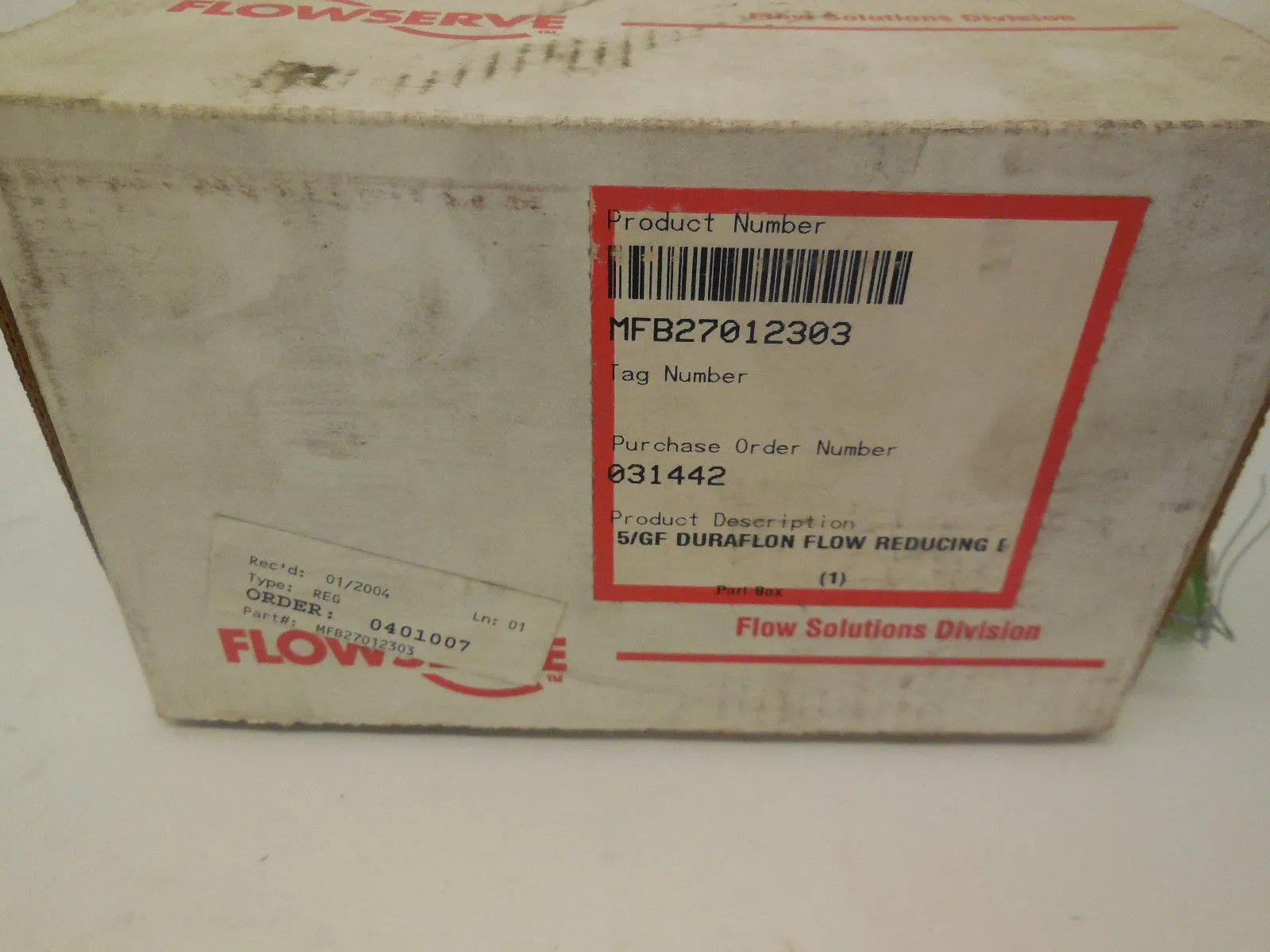 NEW FLOWSERVE MFB27012303 DURAFLOW FLOW REDUCING BUSHING