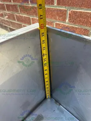 Unbranded Stainless Steel Weighing Bucket 32" x 16" x 24", 45 Gallon