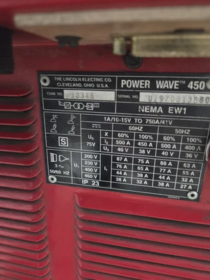 Lincoln Power Wave 450 Welder