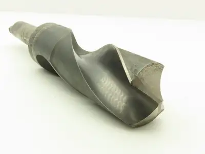 3-1/8" 2 Flute Drill HSS Bit High Speed No 5 Morse Shank CHIPPED