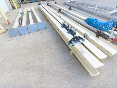 Unified 500 Lb Freestanding Bridge Crane Workstation 14' 9" Span 19' Runway