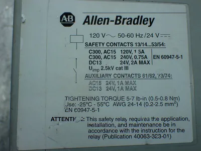 USED ALLENBRADLEY 700ZBR520AZ1