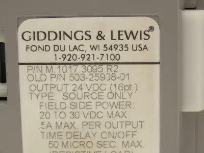 Used GIDDINGS & LEWIS _UNKNOWN_ PLC Input & Output Indiana US | Arrow Industrial #1567204