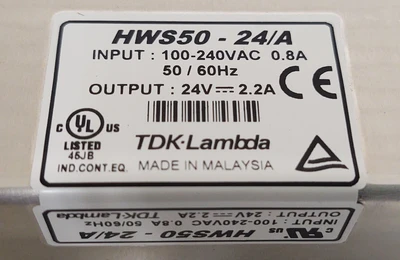 NEW TDK-Lambda HWS50A-24/A