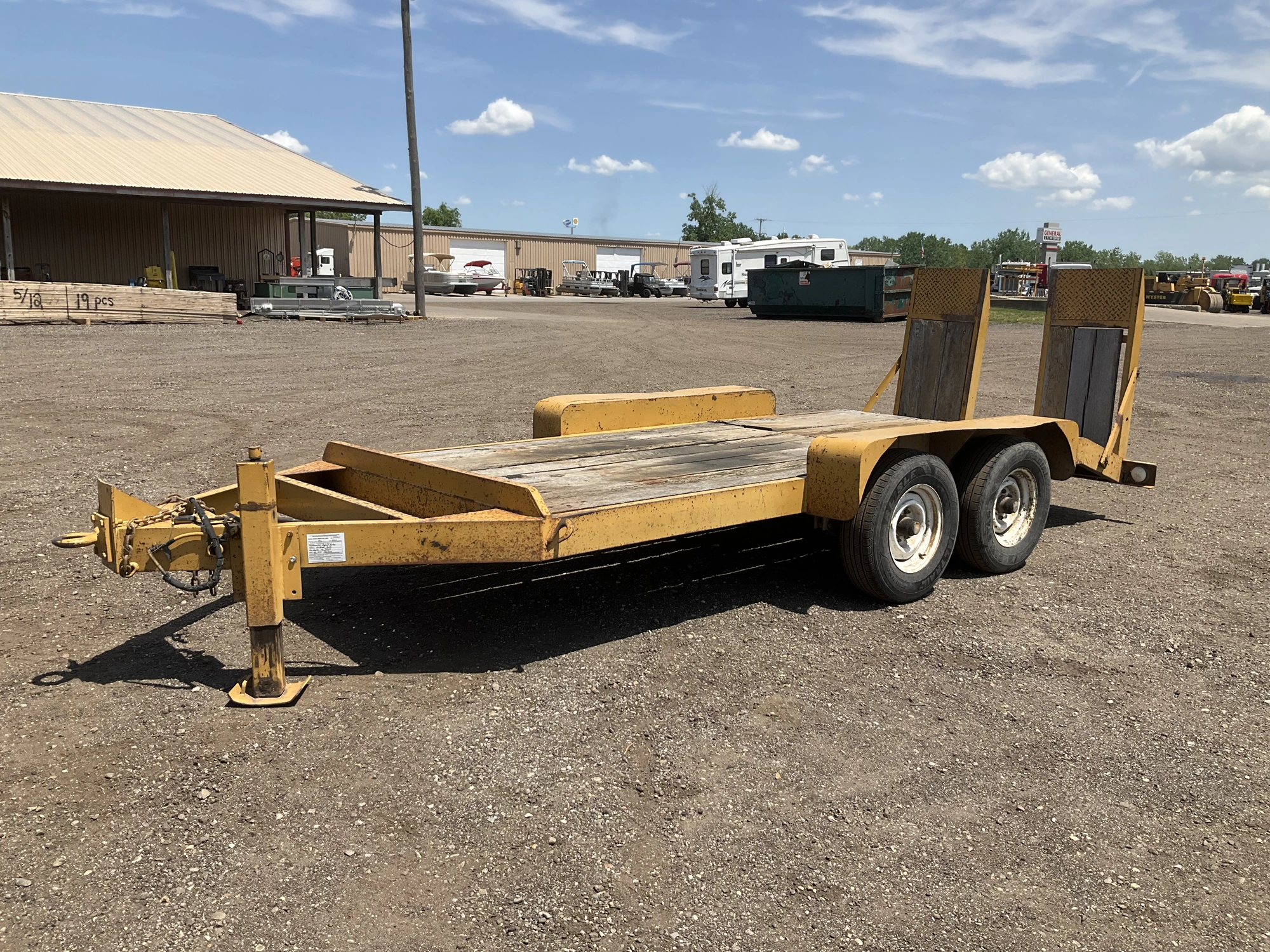 1993 Assembled 15’ Tandem Axle Equipment Trailer
