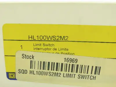 Square D HL1000WS2M2 Limit Switch 600V 20A Type L 1/2" NPT Connection