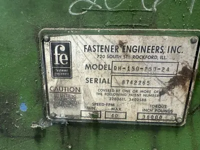 USED FASTENER ENGINEERS DH-150-250-24