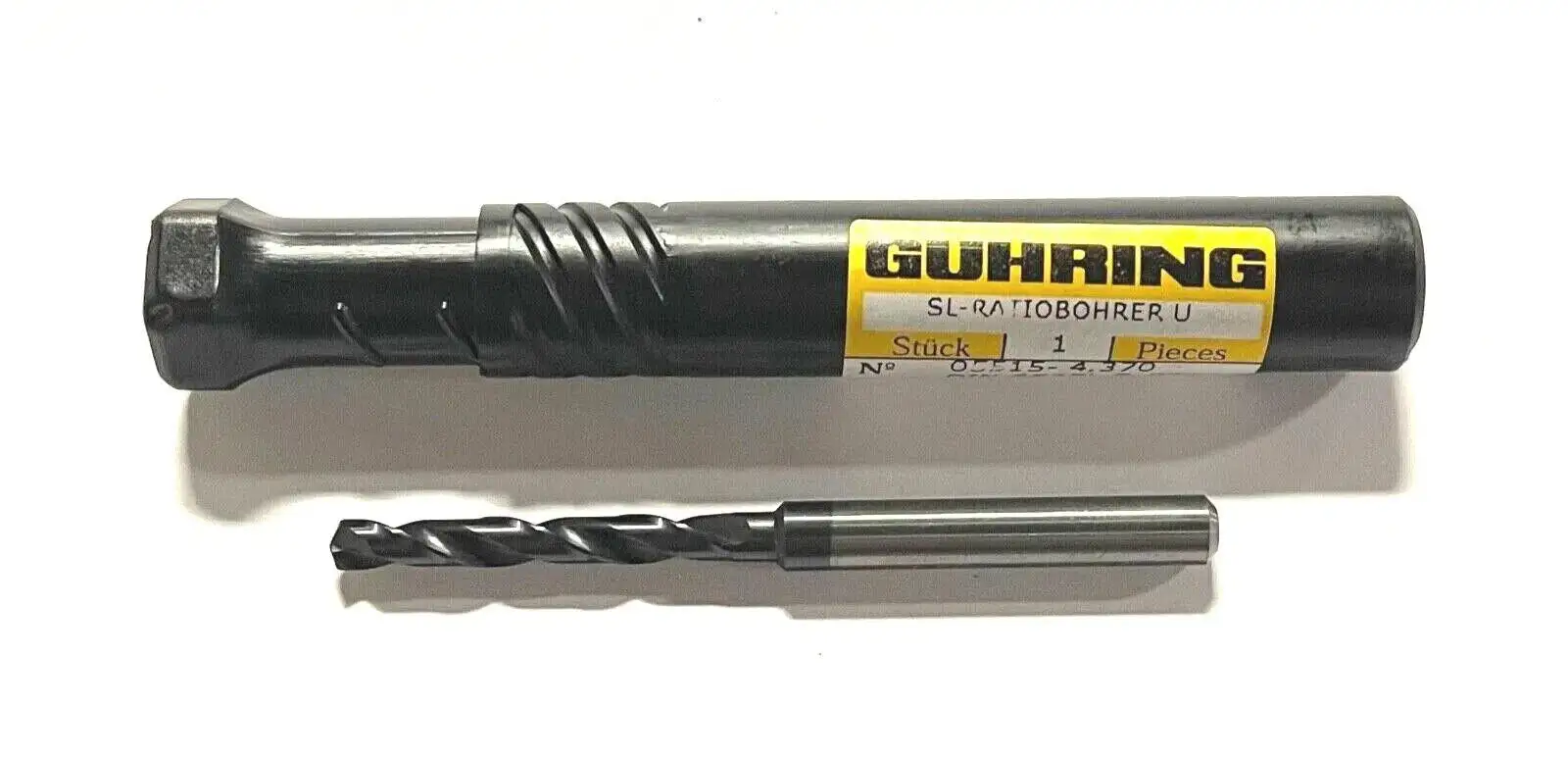 Guhring 11/64" Solid Carbide Drill 5xD nano-FIREX Coating High Performance 140°