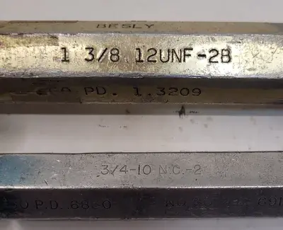USED BESLY GO/NO GO PLUG GAUGE