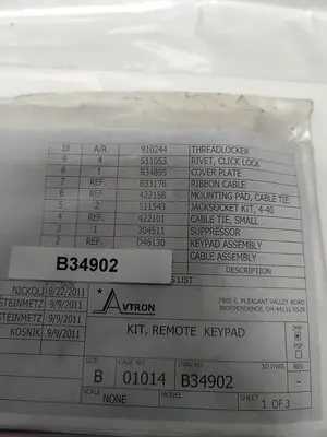 New | in-Stock AVTRON B34902 Miscellaneous Equipment (Electrical & Power) | Surplus Asset Holdings #1192257