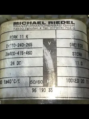 USED MICHAEL RIEDEL RDRK 11K