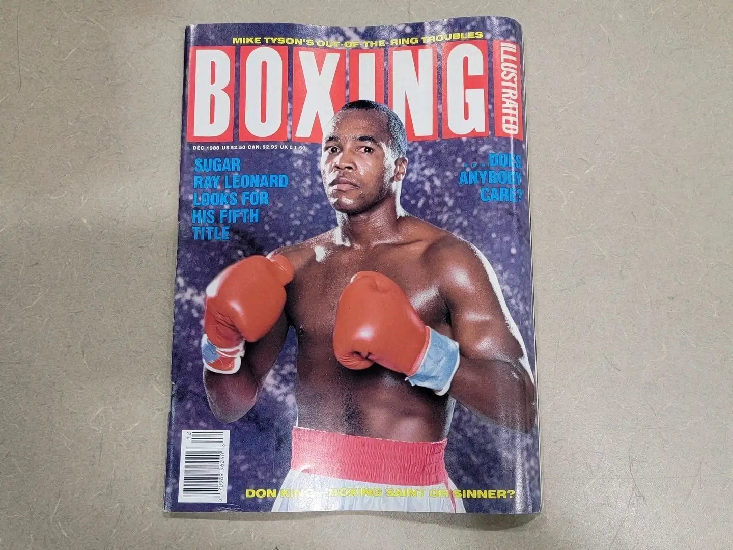 USED BOXING ILLUSTRATED DECEMBER 1988