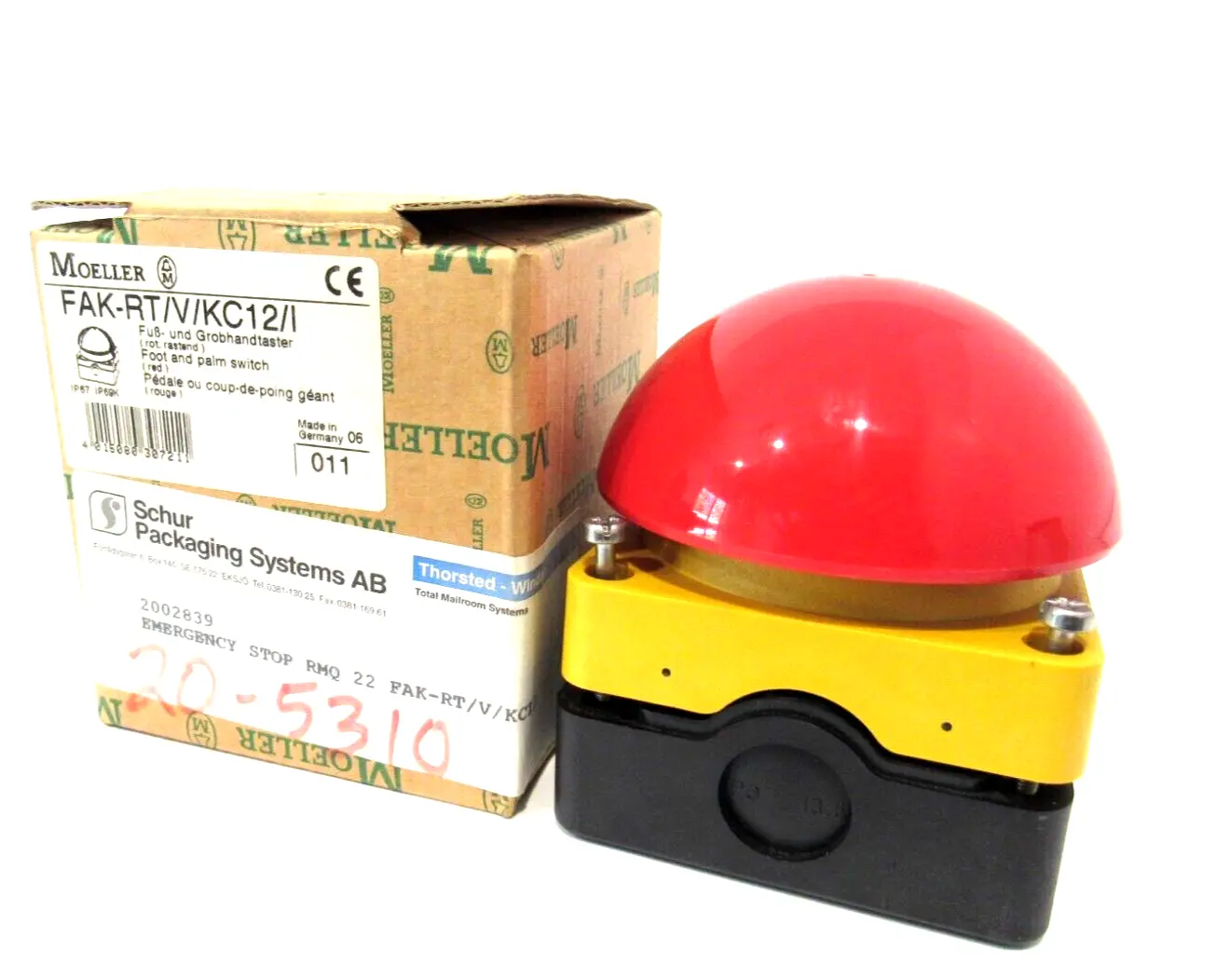 NEW MOELLER FAK-RT/V/KC12/I EMERGENCY STOP FAKRTVKC12I