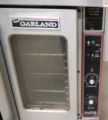 142-0018 Garland MCO-GS Double Stack Full Size Natural Gas Convection Oven