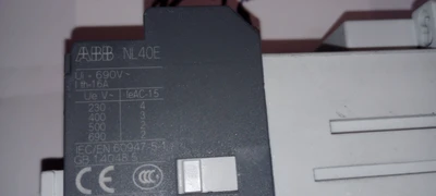 USED ABB NL40E Contactor relay