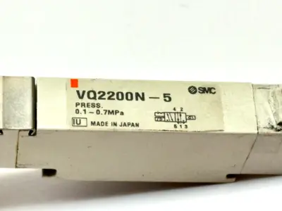 VQ2200N-5 | SMC  Solenoid Valve 5-Port 0.1-0.7MPa - Used