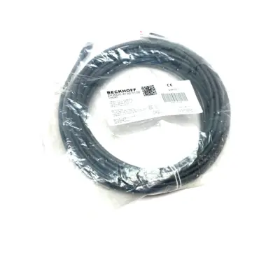 USED BECKHOFF DOUBLE ENDED POWER CABLE M8 4-PIN FEMALE 10M