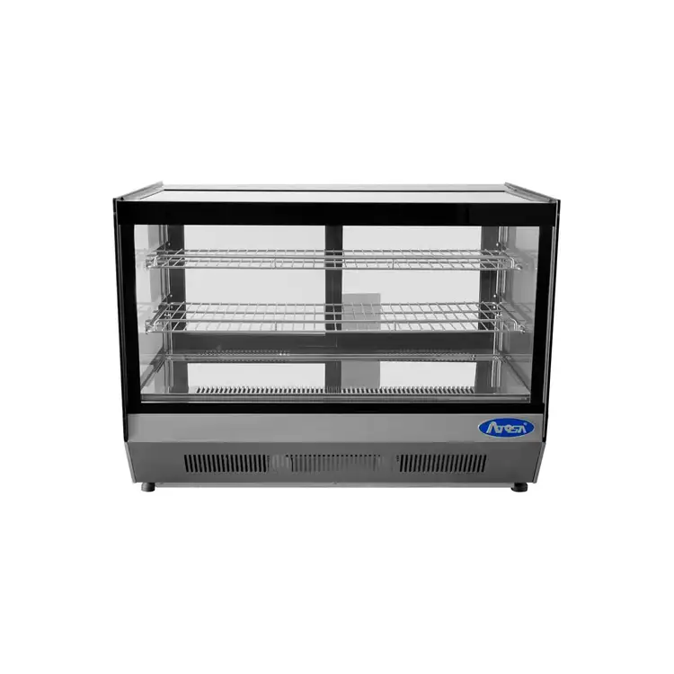 New | in-Stock Atosa New Atosa CRDS-56 Countertop Refrigerated Display Square, 5.6 Cu Ft Display Refrigerators Illinois US | Falcon Restaurant Supply #1375246