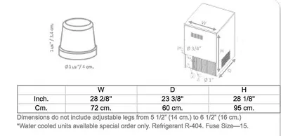 GALA NG 175A SELF CONTAINED ICE MAKER
