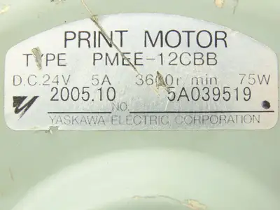 Yaskawa Electric CMR-231 U Welder Wire Motor Feeder 24VDC *READ*