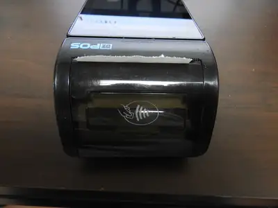 Used Teamsable Used TEAMSable ATP-50 5.5" Handheld POS System with Printer and Card Reader Retail Store Fixtures Illinois US | Falcon Restaurant Supply #1376540