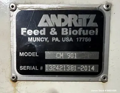 Used ANDRITZ CM901 Extruders Illinois US | Aaron Equipment #1269471