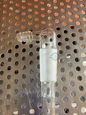 Used CHEMGLASS ADAPTER 24/40 INNER JOINT 90 DEGREE BENT 300 MM LENGTH Glassware - Other California US | Equipment Lab #1469369