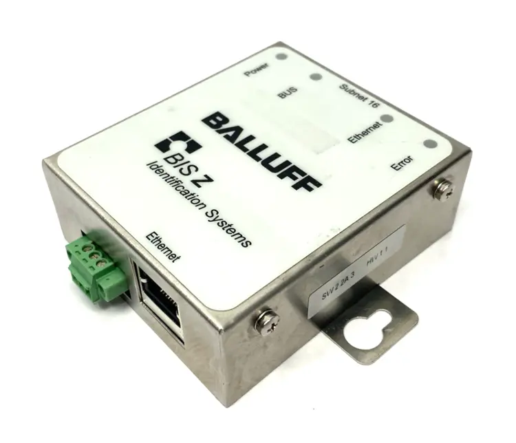 Used Balluff Ethernet HF Communication Module (13.56 MHz) BIS Z-GW-001-TCP PLC Input & Output Michigan US | Maverick Industrial Sales #1400586