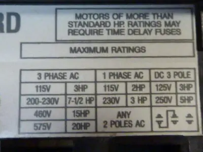 USED ALLEN BRADLEY 1494V-DS30 SER A