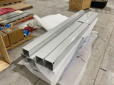 USED HOFFMAN HOFFMAN 10' WIREWAY SECTION & COVERS, 4X 6' SECT, 2X 4' SECT