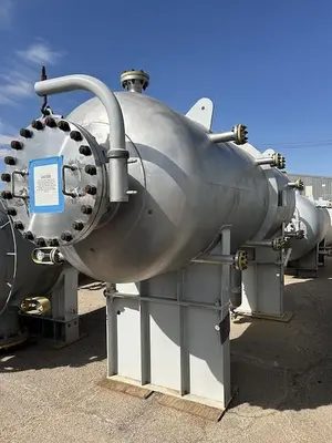 Reactor, 2,200 Gallon, 2507 Duplex Stainless Steel, Horizontal, 214 PSI, Unused, #5991585