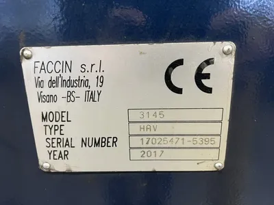 2017 FACCIN HAV 3145 Plate Bending Rolls including Pinch (Equipt) | Used Fab Machines (2)