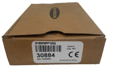 NEW BANNER S18SP6FF100Q PHOTOELECTRIC SENSOR 30884
