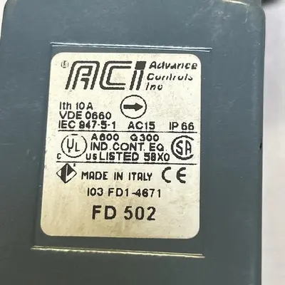 New | in-Stock ACI FD502 Miscellaneous Equipment (Electrical & Power) Ohio US | Surplus Asset Holdings #1239462