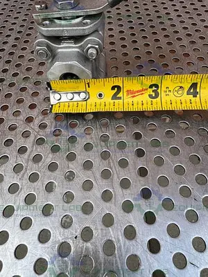 USED SVF -F. C. I. R86666ATSE BALL VALVE 1500 PSI W/ 1/4" THREADED FITTING