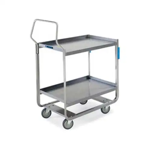 Lakeside 4959 3 Level Stainless Utility Cart w/ 1000 lb Capacity, Raised Ledges