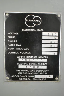 1970 BLANCHARD 20-36 GRINDERS, SURFACE, ROTARY TYPE - VERTICAL | GCH Machinery (6)