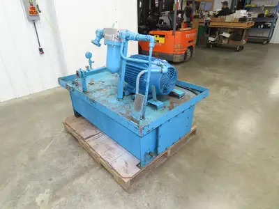 Vickers/Frontier Hydraulic Power Unit 60 Gallon 21gpm 2500psi 10Hp 230/460V 3PH